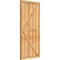 Ekena Millwork Framed Board-n-Batten Shutters w/Z-Bar, Rough Sawn Western Red Cedar, 26 7/8W x 56H, PR RBF06Z26X056RWR - alternate 3